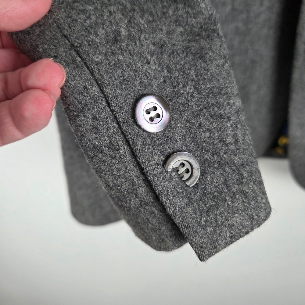 Vintage Cortefiel Mens Gray Wool Blazer Size 40 Moon Sun Lined‎ Celestial - Picture 14 of 14